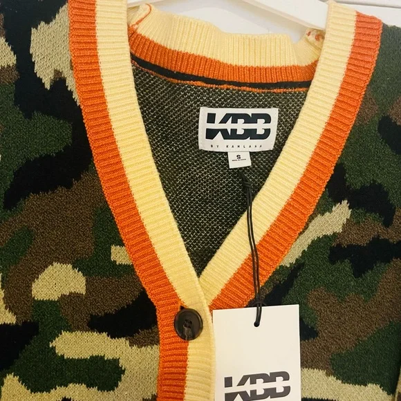 KBB by KAHLANA Women's 'The Slouchy Cardigan' - Olive Camo Size Small - Picture 5 of 11